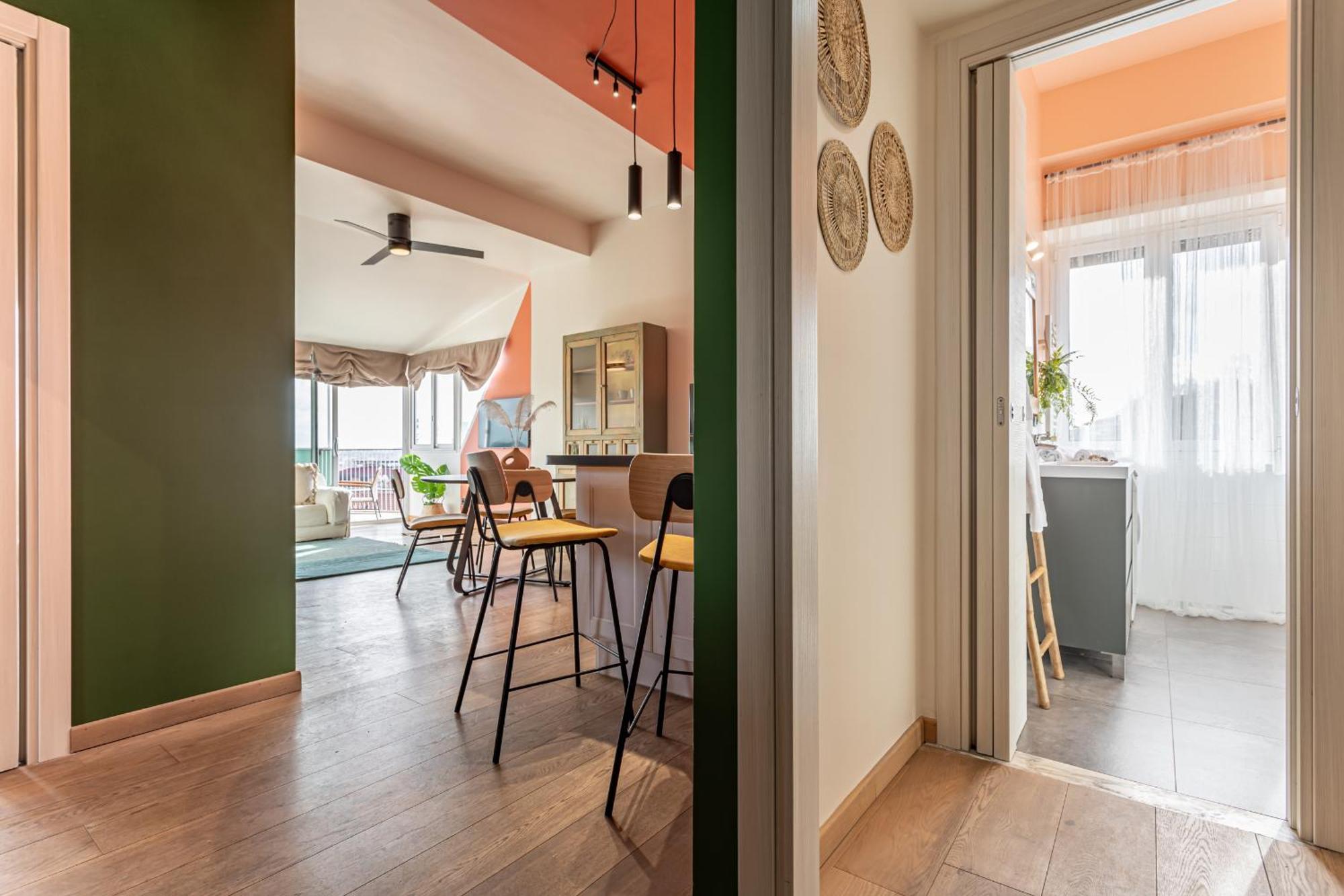 Viola Penthouse With Rome Panoramic View Apartment ภายนอก รูปภาพ